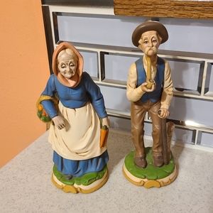 Collectible firgurine old man old woman